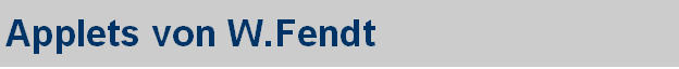 Applets von W.Fendt